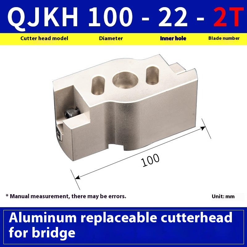 6019 Aluminum High Gloss Cutter Block Aluminum Bridge Milling Cutter Block 45/90 Degree Bridge with APMT1604/SEKT12 Face Milling Cutter Shandong Denso Pricision Tools Co.,Ltd.